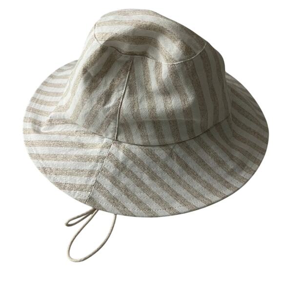 Wyeth Cotton Linen Stripe Bucket Hat Women One Size NEW main image 9